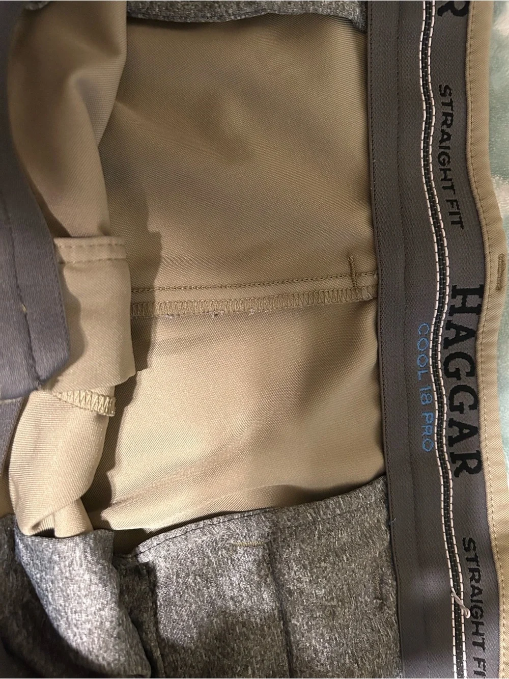 Haggar Men’s Chino Pants in Tan